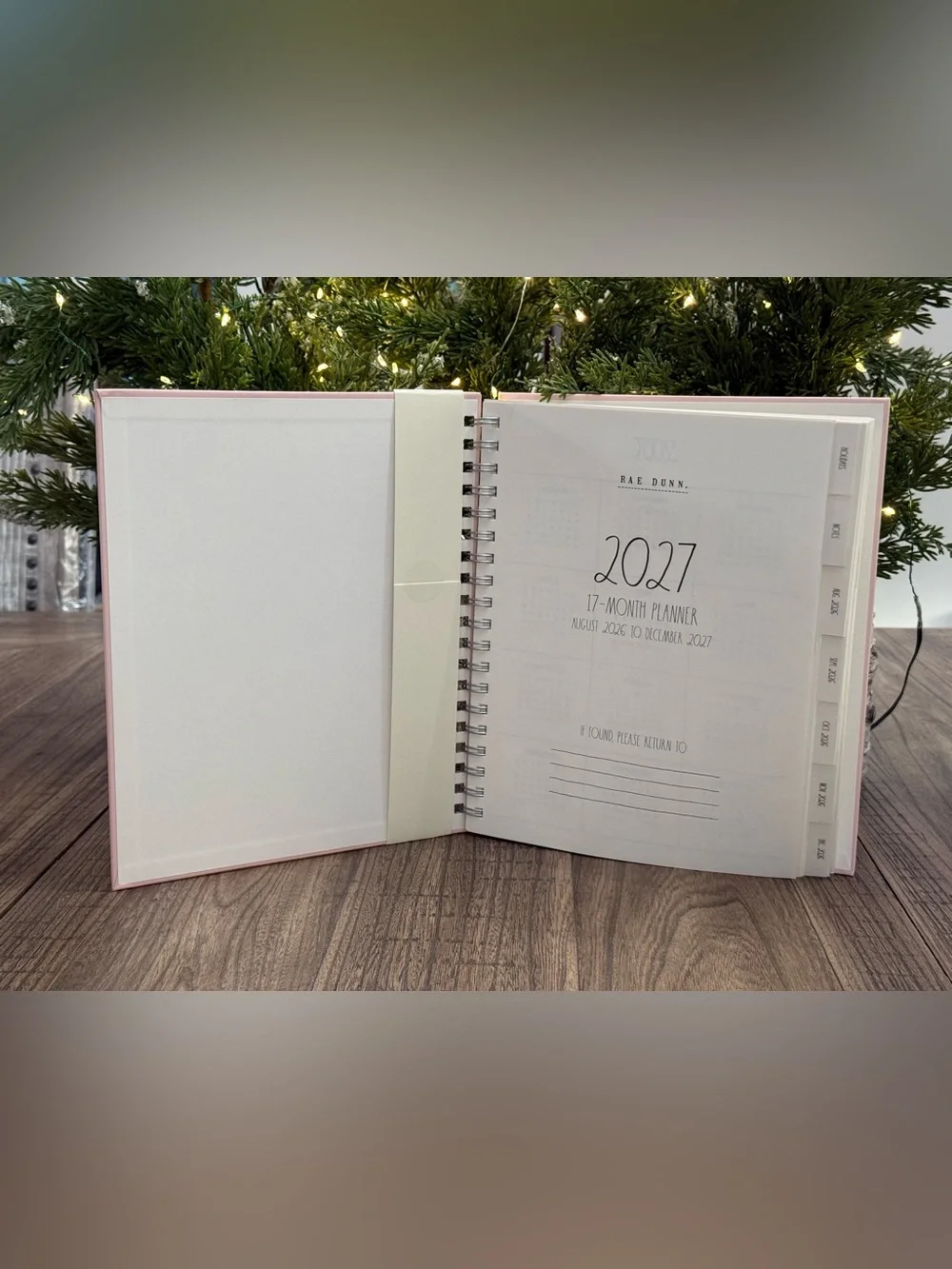 Brand NEW w/Tags Rae Dunn MAKE IT HAPPEN 17 Month Spiral Planner Aug ‘26-Dec ‘27